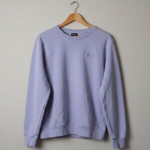 FILA Women’s Light Purple Crewneck Sweatshirt - Pastel Lavender - Size Medium